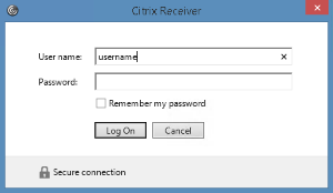 screenshot of window where end users enter their Argonet usernames and passwords